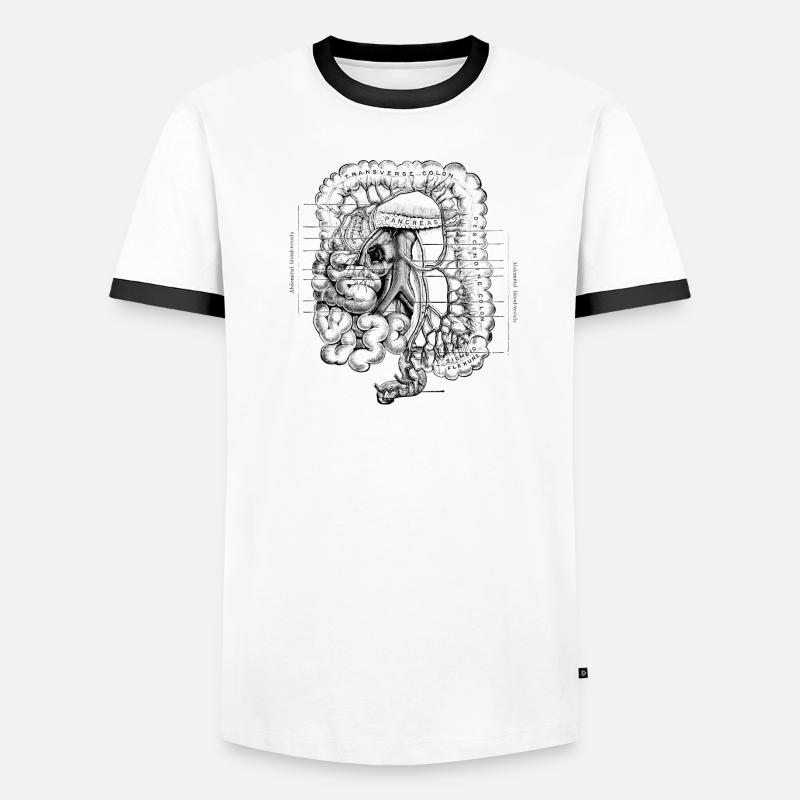 Human Body - Digestive System Men's Ringer Shirt
