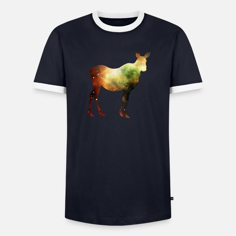 Étoiles de l’espace Moose T-shirt contrasté Homme