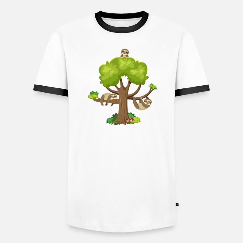 Sloth Tree Men's Ringer Shirt