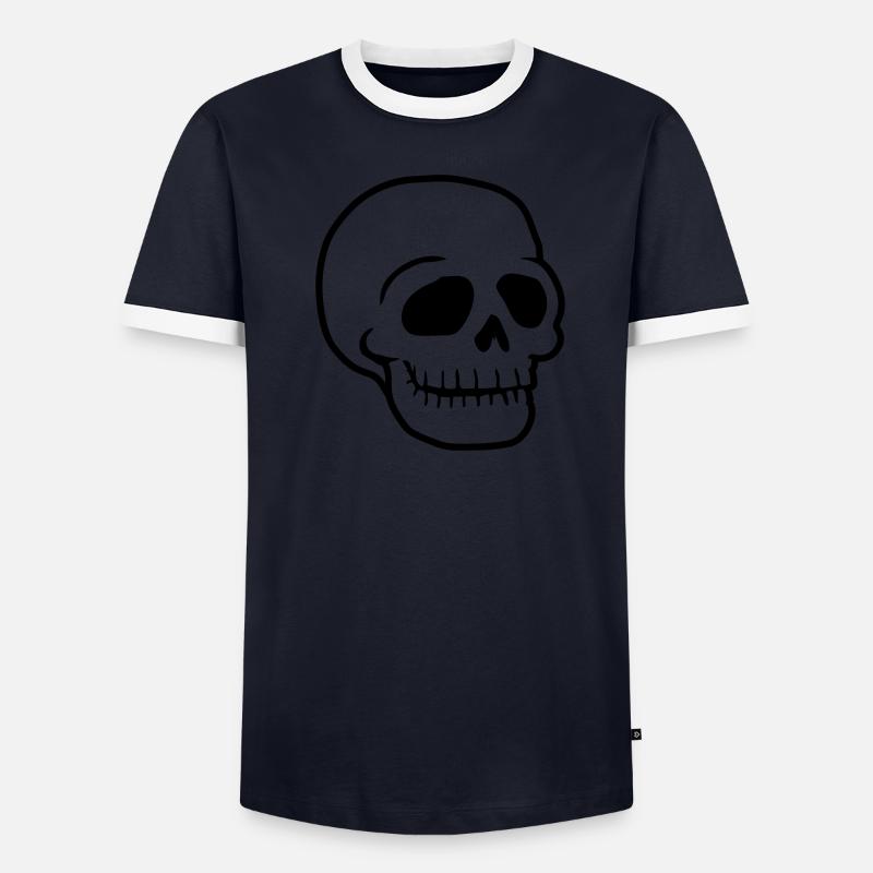 Skull friendly comic skull - Men's Ringer Shirt - undefined
