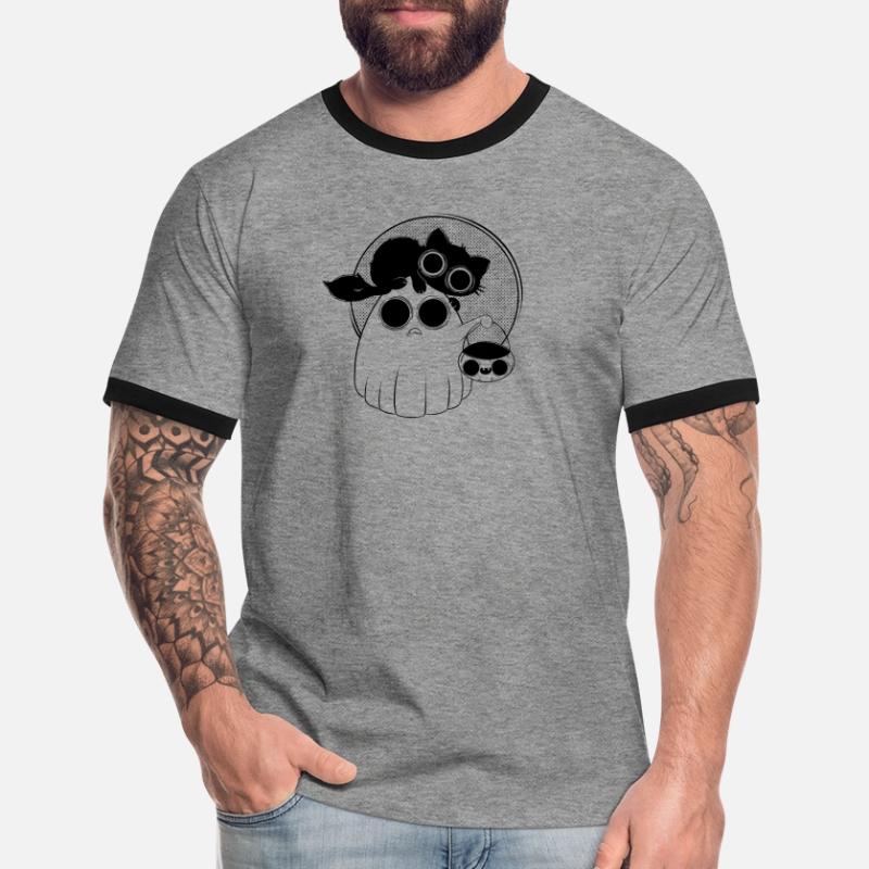 Süßes oder saures Männer Kontrast-T-Shirt