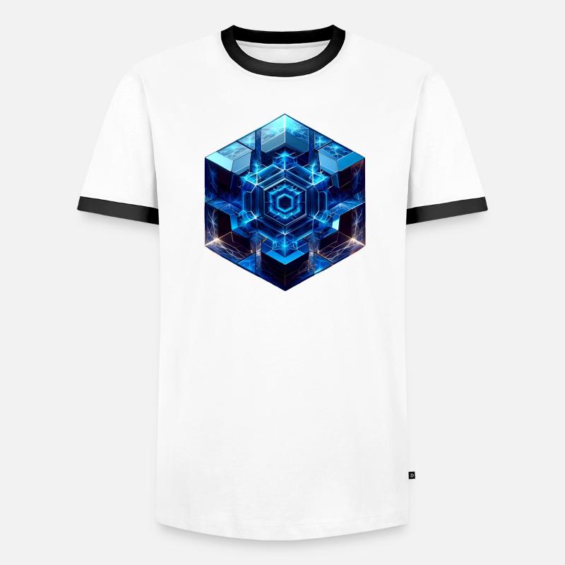 Sci Fi Cube Men's Ringer Shirt