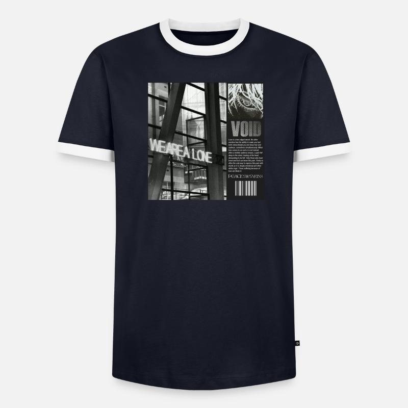 Dunkles Design Männer Kontrast-T-Shirt