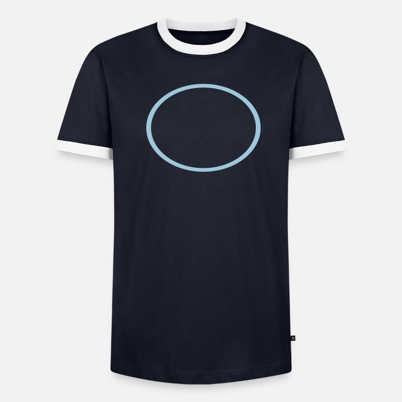 circulaire T-shirt contrasté Homme