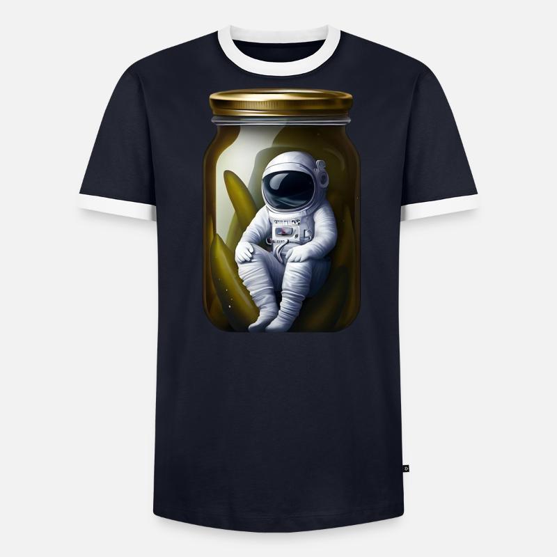 Astronaut in a pickle jar - Men's Ringer Shirt - undefined