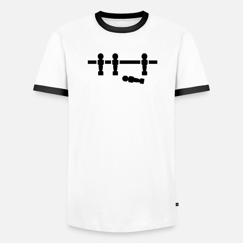 Tischkicker Männer Kontrast-T-Shirt
