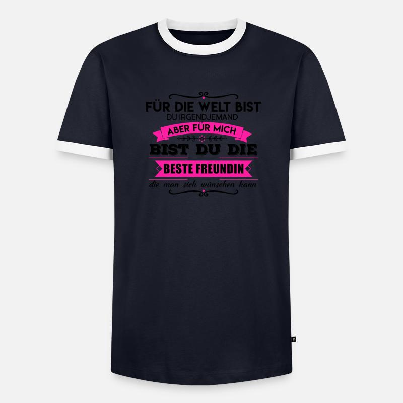 Partnerlook Beste Freundinnen Männer Kontrast-T-Shirt