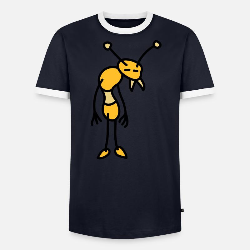 sad_bug_3c Men's Ringer Shirt