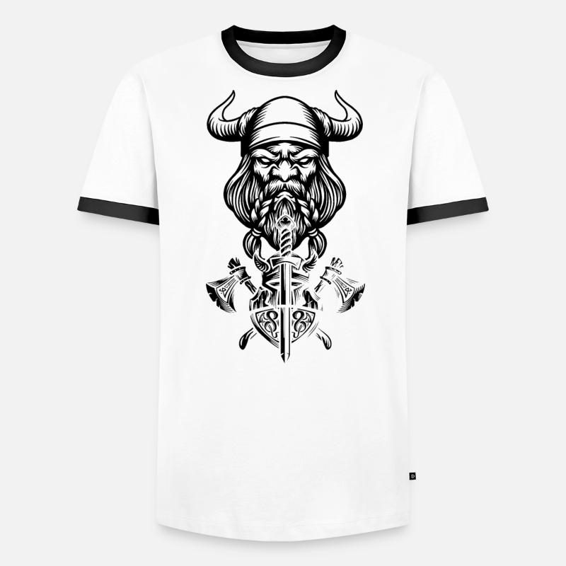 Celtic Ireland Viking Celtic Knot Pattern Tree Men's Ringer Shirt