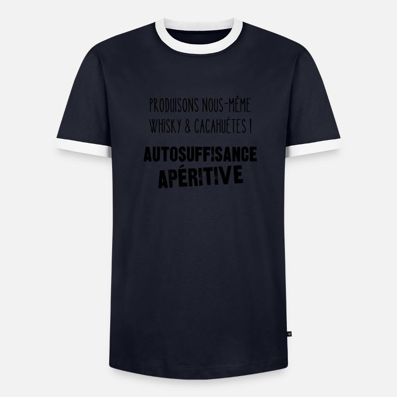 autosuffisance apéritive T-shirt contrasté Homme