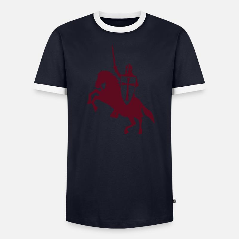 cavalier_templier_2 T-shirt contrasté Homme