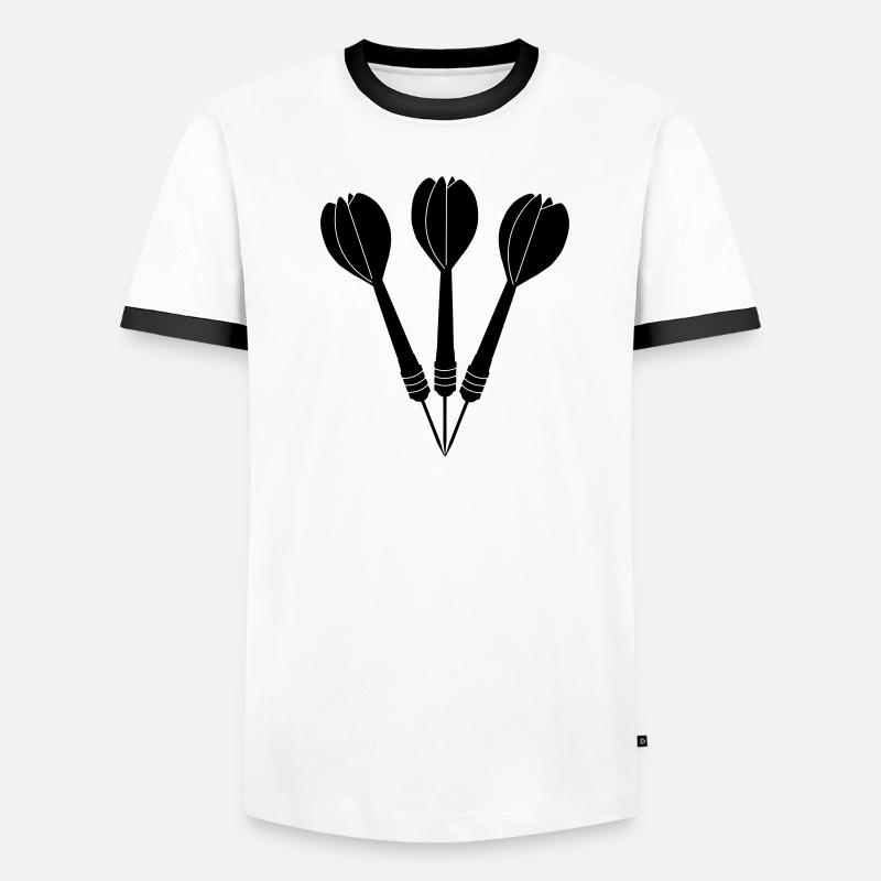 Flèches de fléchettes T-shirt contrasté Homme