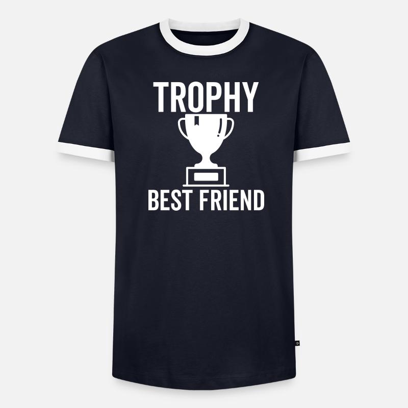 Trophäe Bester Freund - Männer Kontrast-T-Shirt - undefined