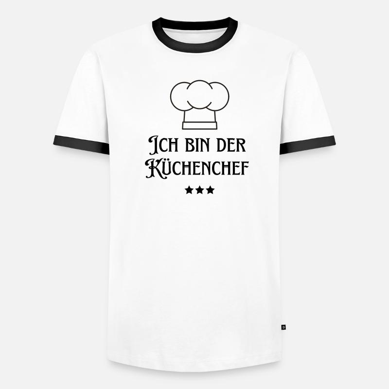Ich bin der Küchenchef Chef Männer Kontrast-T-Shirt