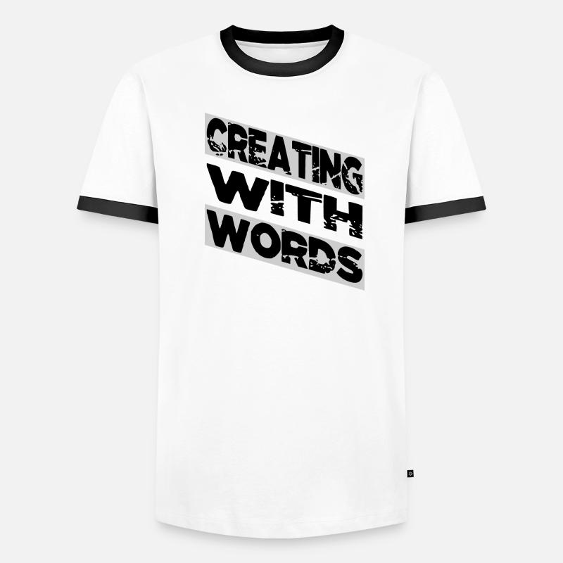 Projets créatifs Techniques d’écriture Drôle Heureux T-shirt contrasté Homme