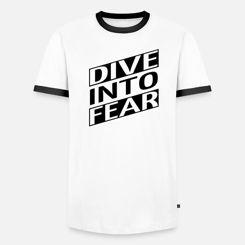 blague cool actes de courage courage intérieur T-shirt contrasté Homme