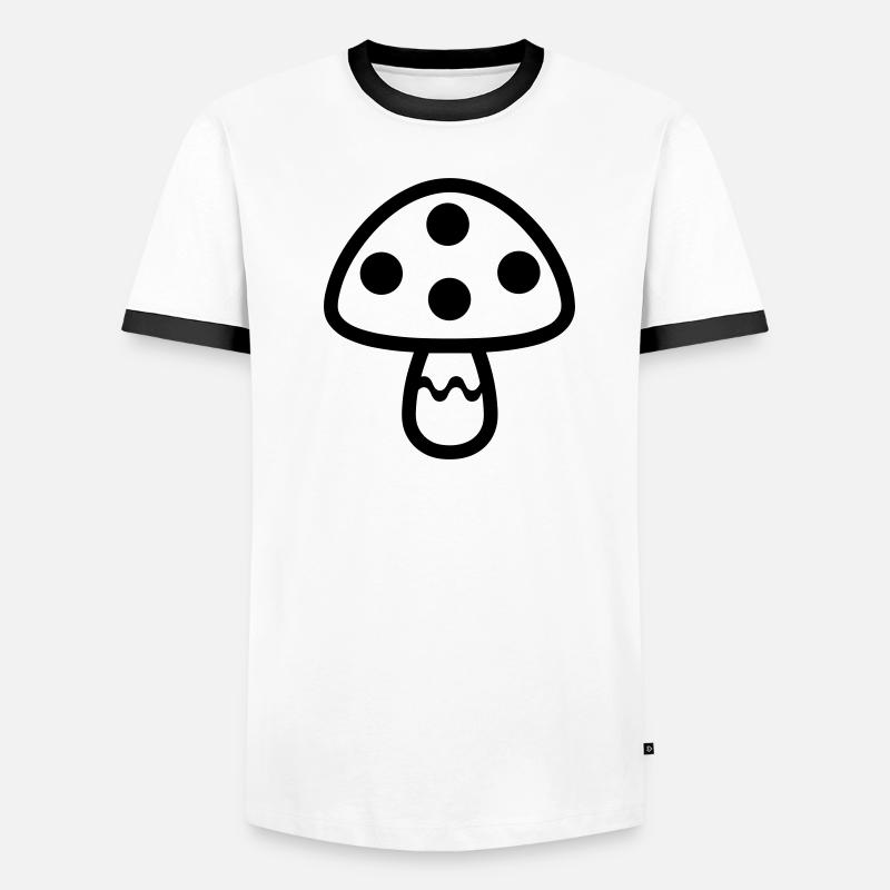 Champignon T-shirt contrasté Homme