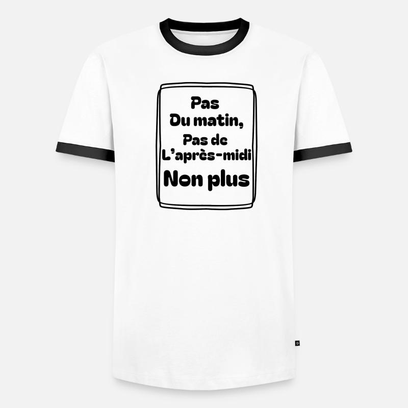 Pas du matin, pas de l’après-midi non plus T-shirt contrasté Homme