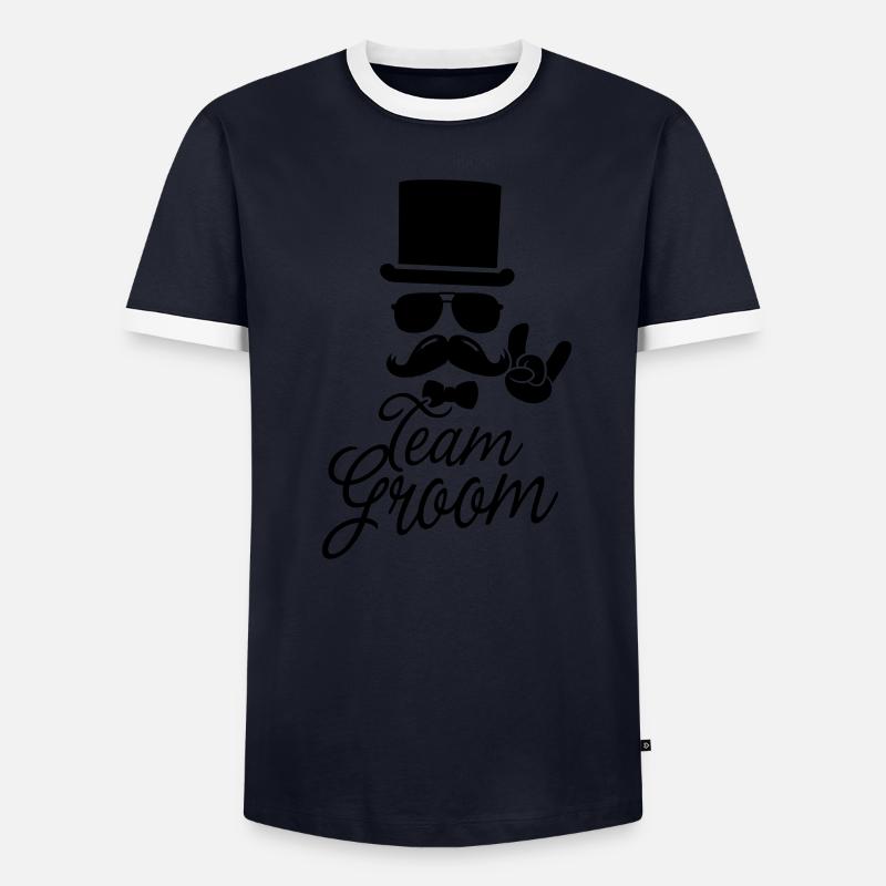 Bräutigam, Hochzeit, Ehe Stag Hen Night 4 Bachelor Männer Kontrast-T-Shirt