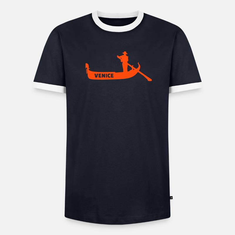 Venedig Männer Kontrast-T-Shirt