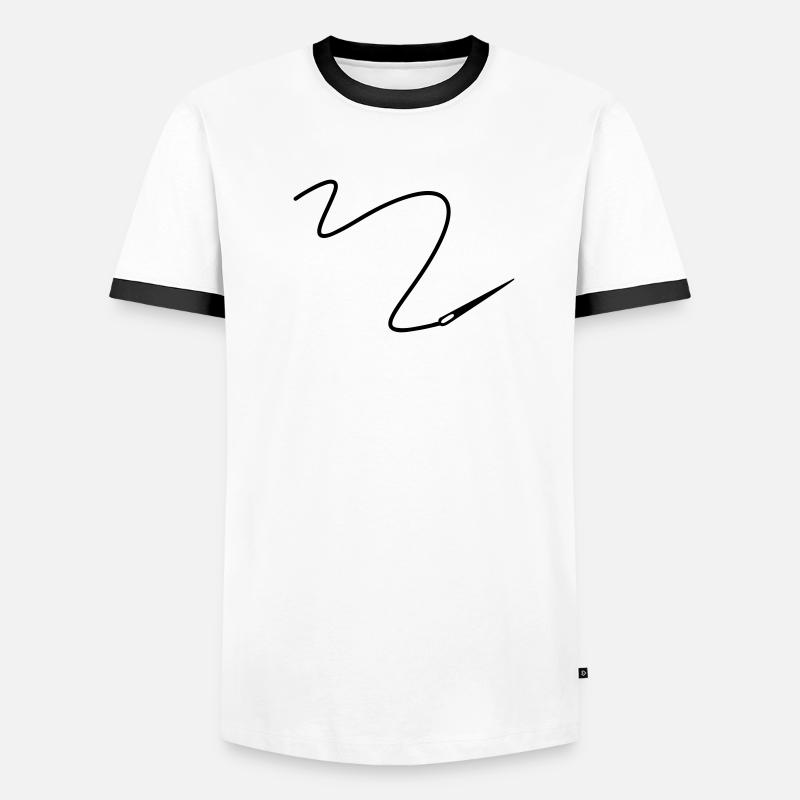 Needle with thread Men's Ringer Shirt