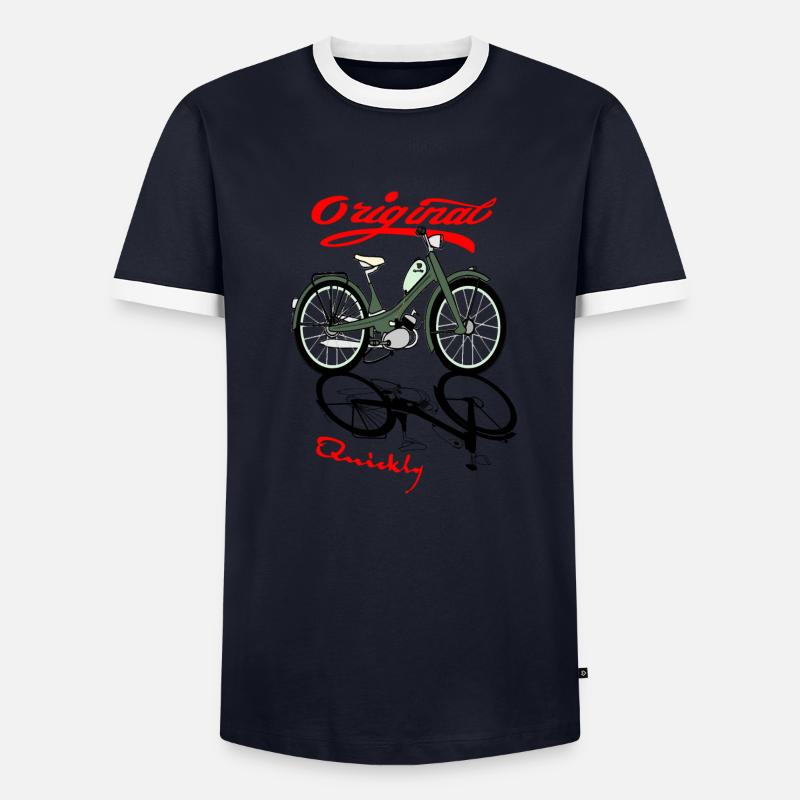 NSU Quickly Mofa Kult Männer Kontrast-T-Shirt