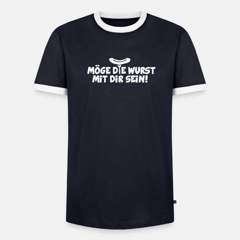 MÖGE DIE WURST MIT DIR SEIN Männer Kontrast-T-Shirt