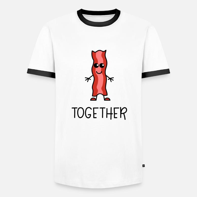 Better Together Partnerlook (Part2) Bacon Men's Ringer Shirt
