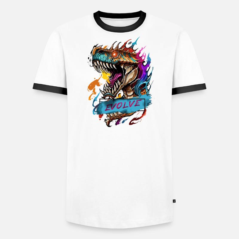 Roaring Evolution Men's Ringer Shirt