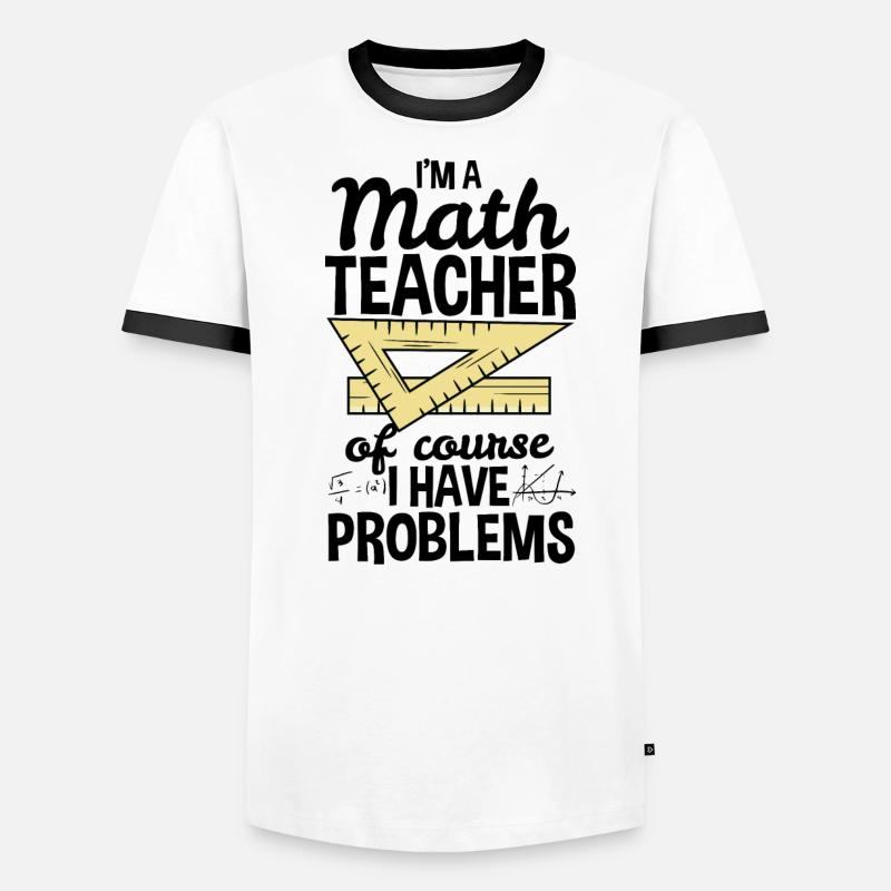 Prof de maths de maths T-shirt contrasté Homme