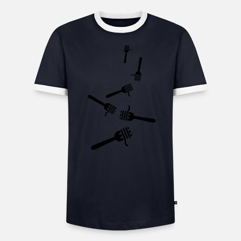 Spaghetti symbol Men's Ringer Shirt