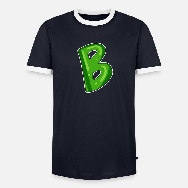 point B - initial point B - Men's Ringer Shirt - undefined