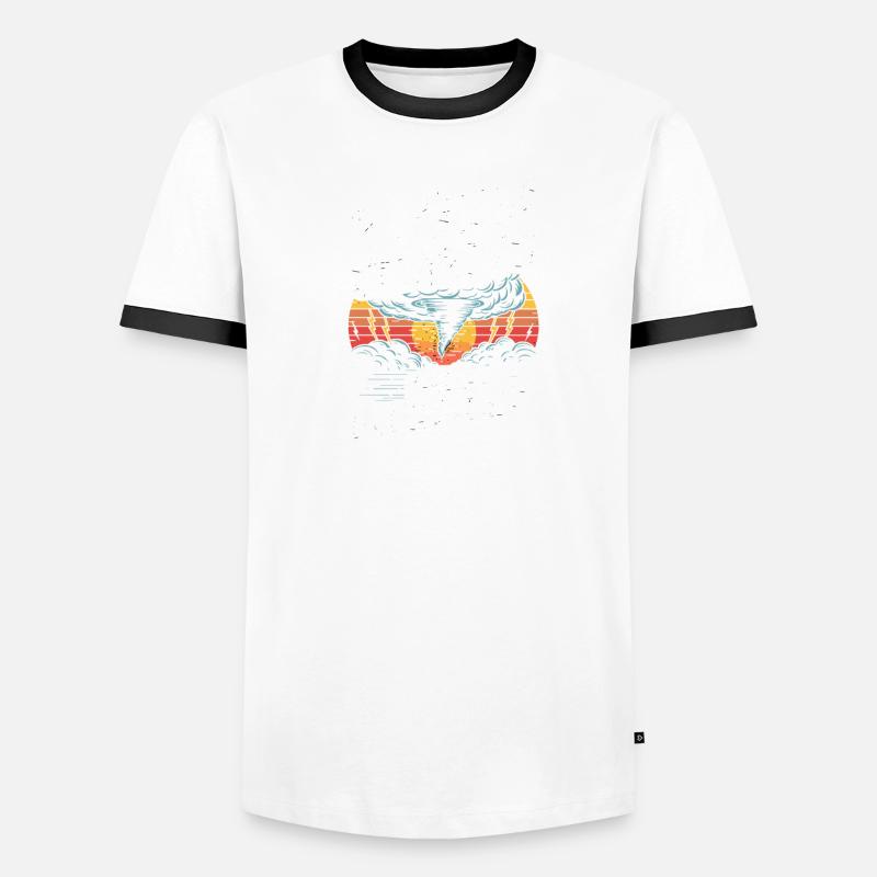 Storm Chasing Over Everything Tornado Jäger Men's Ringer Shirt