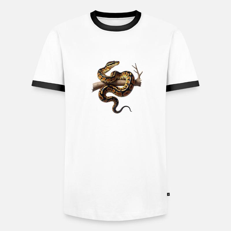 Python roi Serpents Amateurs de terrarium Python T-shirt contrasté Homme