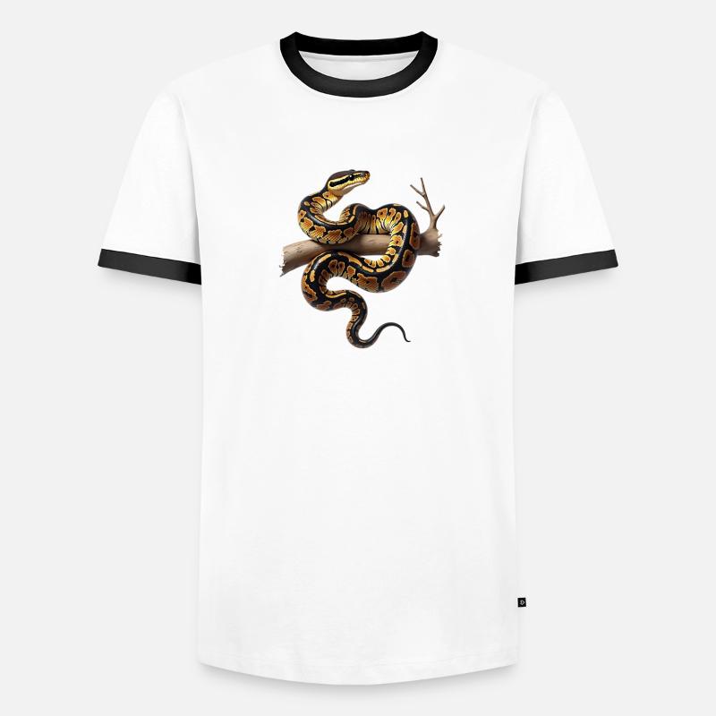 Python roi Serpents Amateurs de terrarium Python T-shirt contrasté Homme