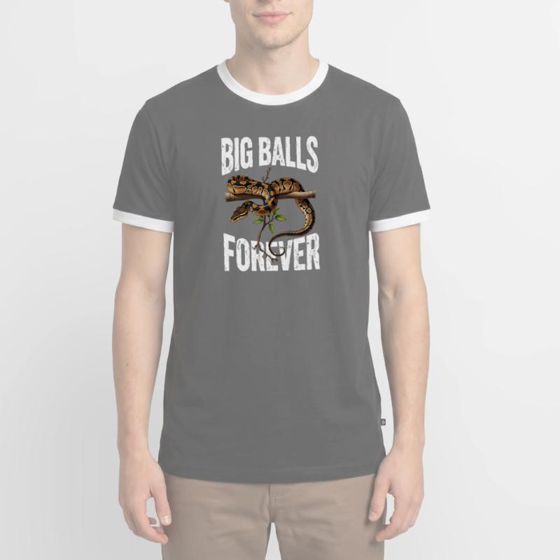 Python roi Serpents Amateurs de terrarium Python T-shirt contrasté Homme