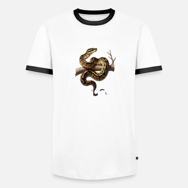 Python roi Serpents Amateurs de terrarium Python T-shirt contrasté Homme