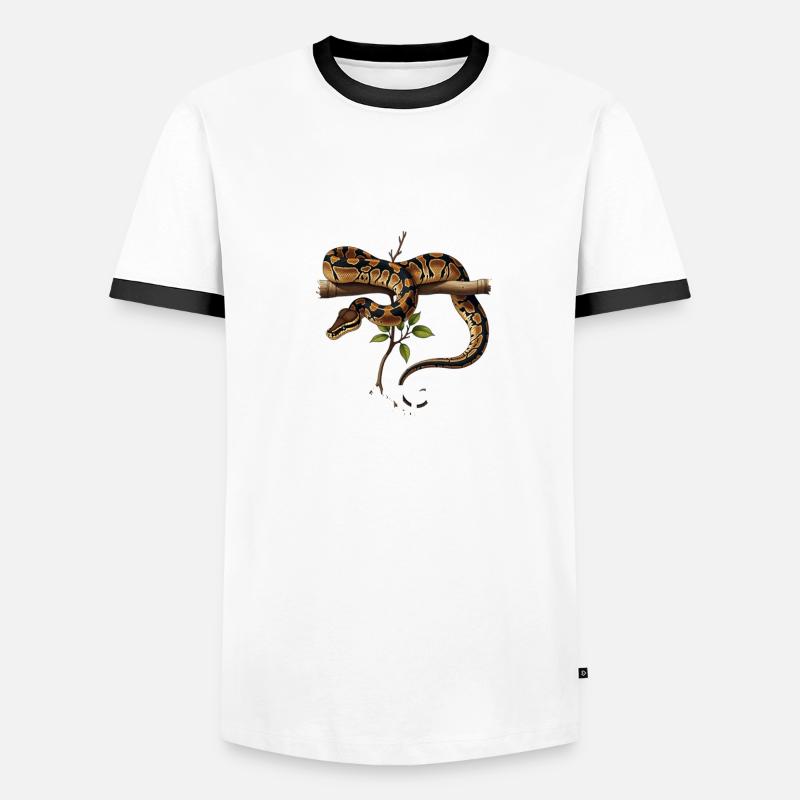 Python roi Serpents Amateurs de terrarium Python T-shirt contrasté Homme