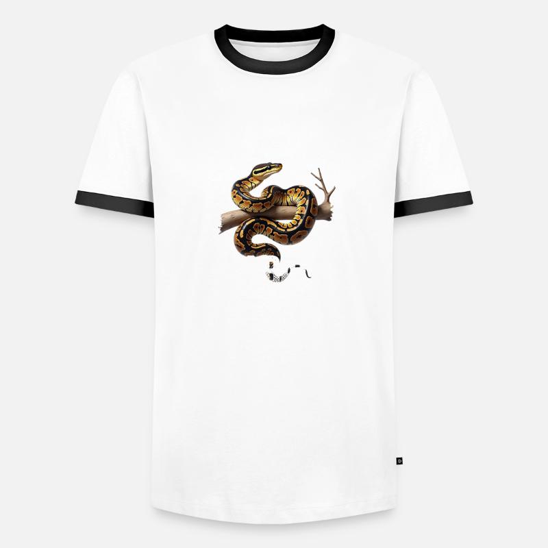 Python roi Serpents Amateurs de terrarium Python T-shirt contrasté Homme