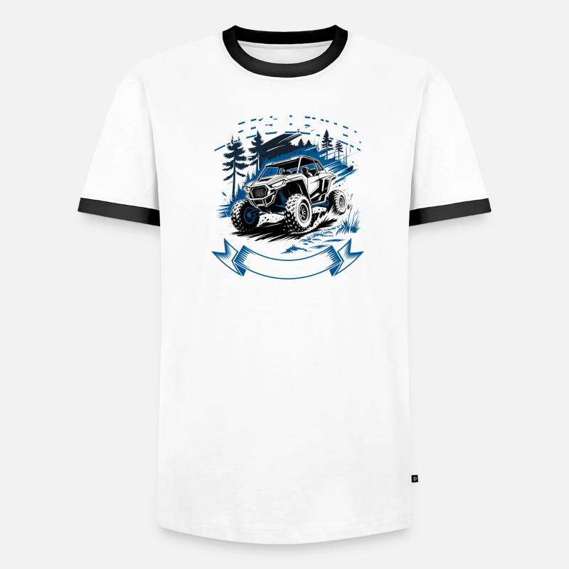 UTV Off Road 4 Wheeler Side by side Men's Ringer Shirt