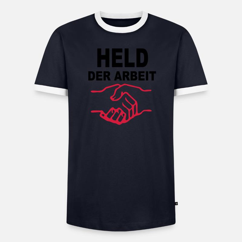 Held der Arbeit Männer Kontrast-T-Shirt