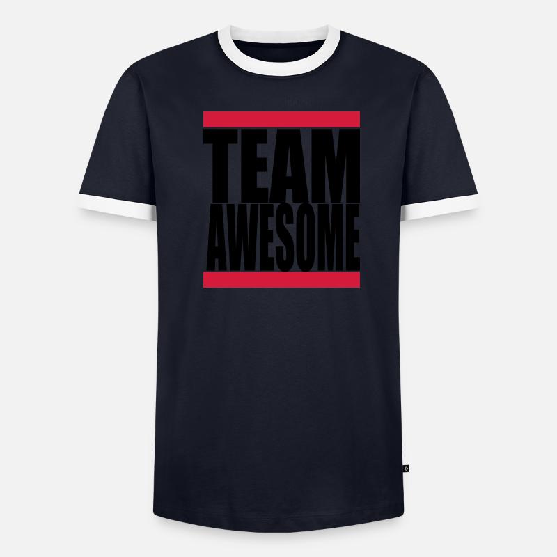 team awsome Men's Ringer Shirt