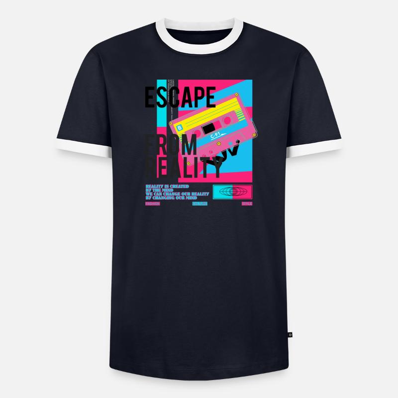 Échapper à la réalité b T-shirt contrasté Homme