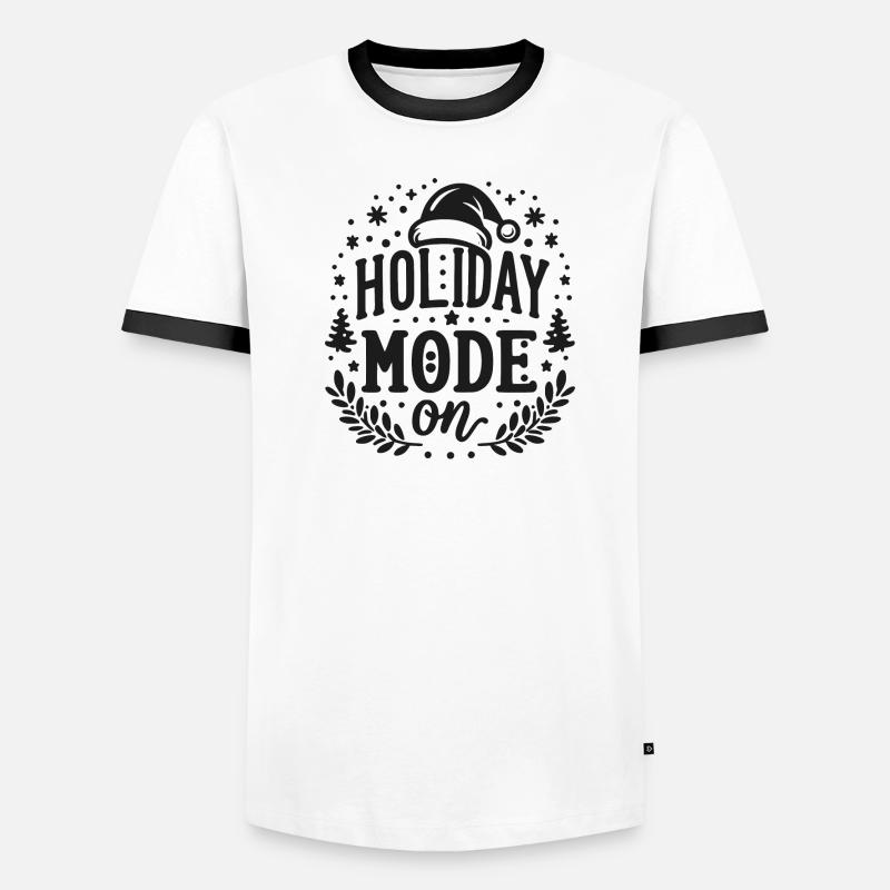 Mode vacances activé T-shirt contrasté Homme