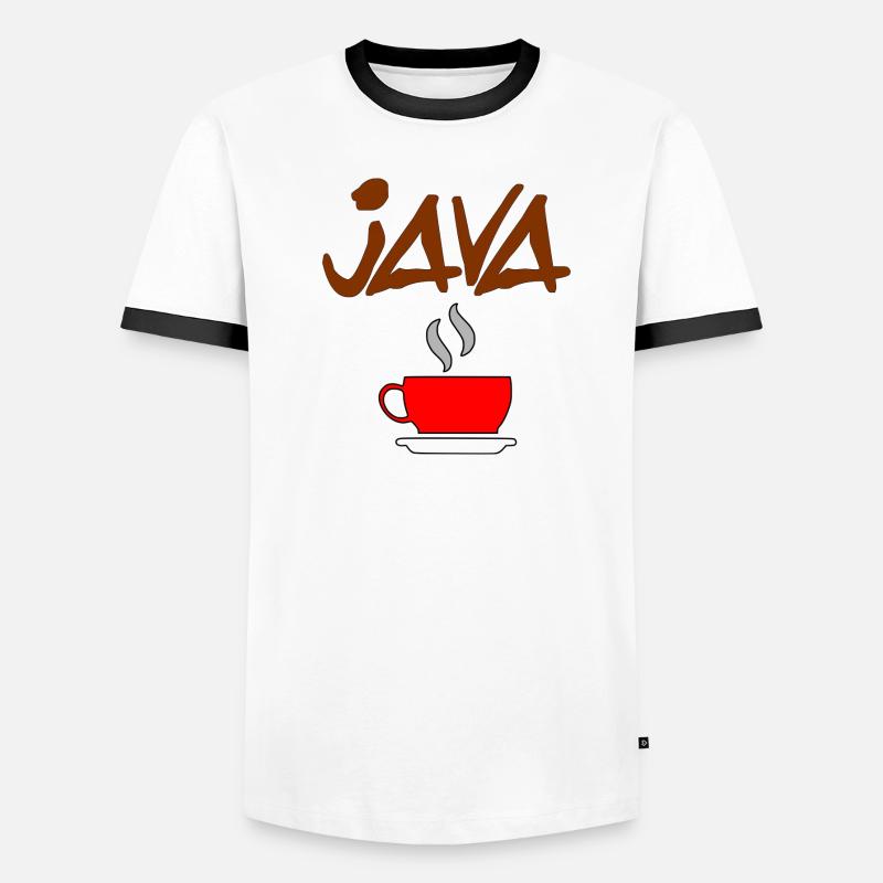 java kaffee Männer Kontrast-T-Shirt