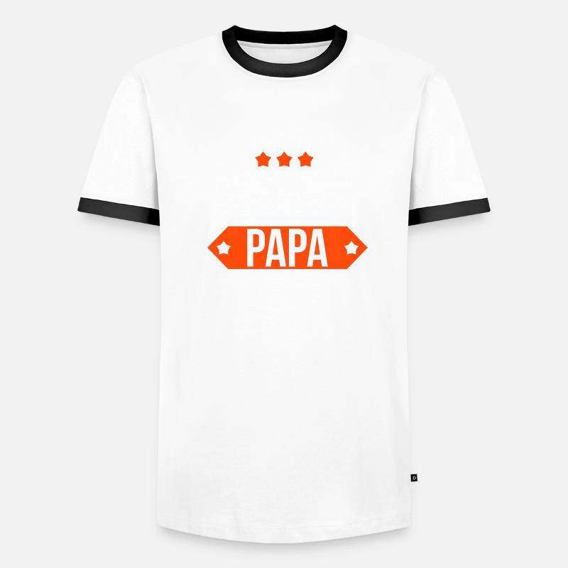 Ich bin ein Super Papa ! Men's Ringer Shirt