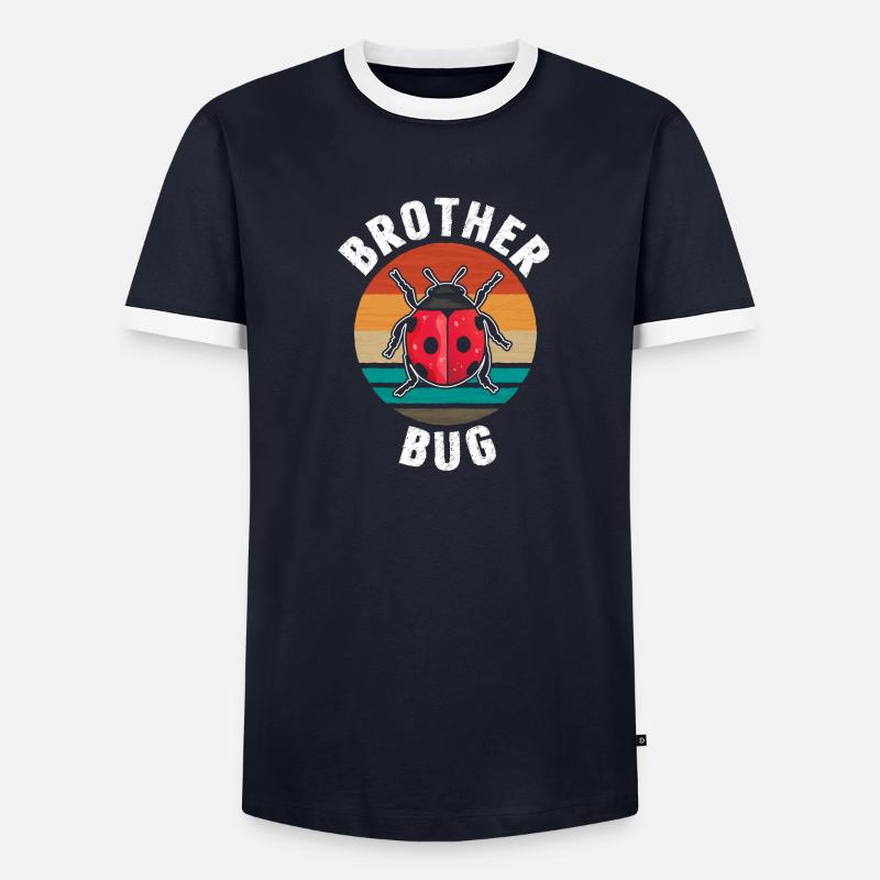 Brother Bug Retro Ladybug - Men's Ringer Shirt - undefined