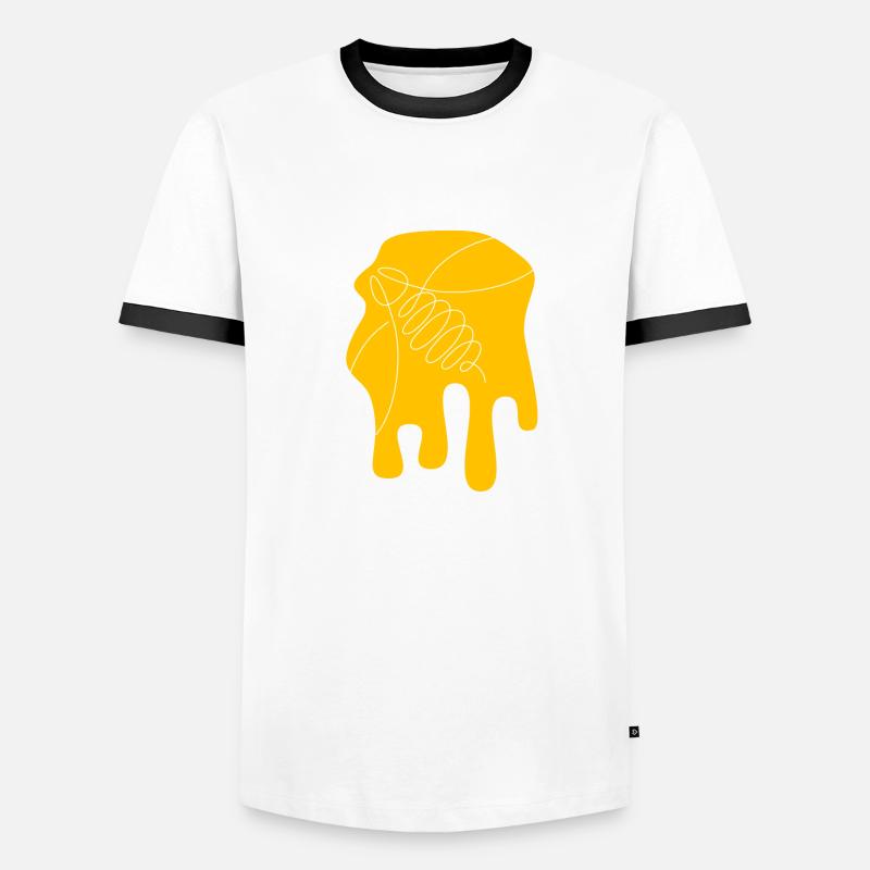 Be nice - Bee - abstrait - Art graphique T-shirt contrasté Homme