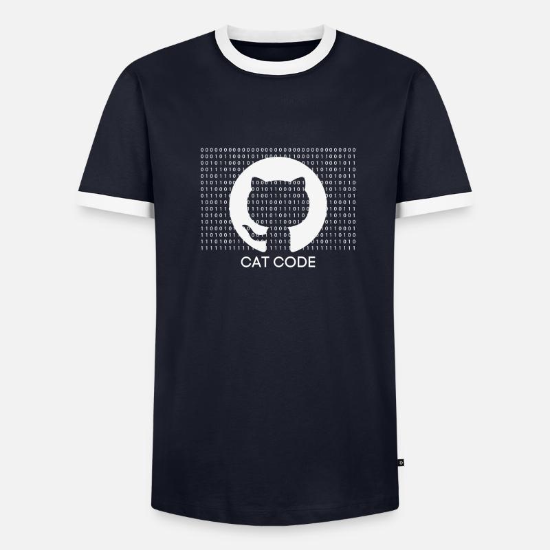 Cat code Men's Ringer Shirt