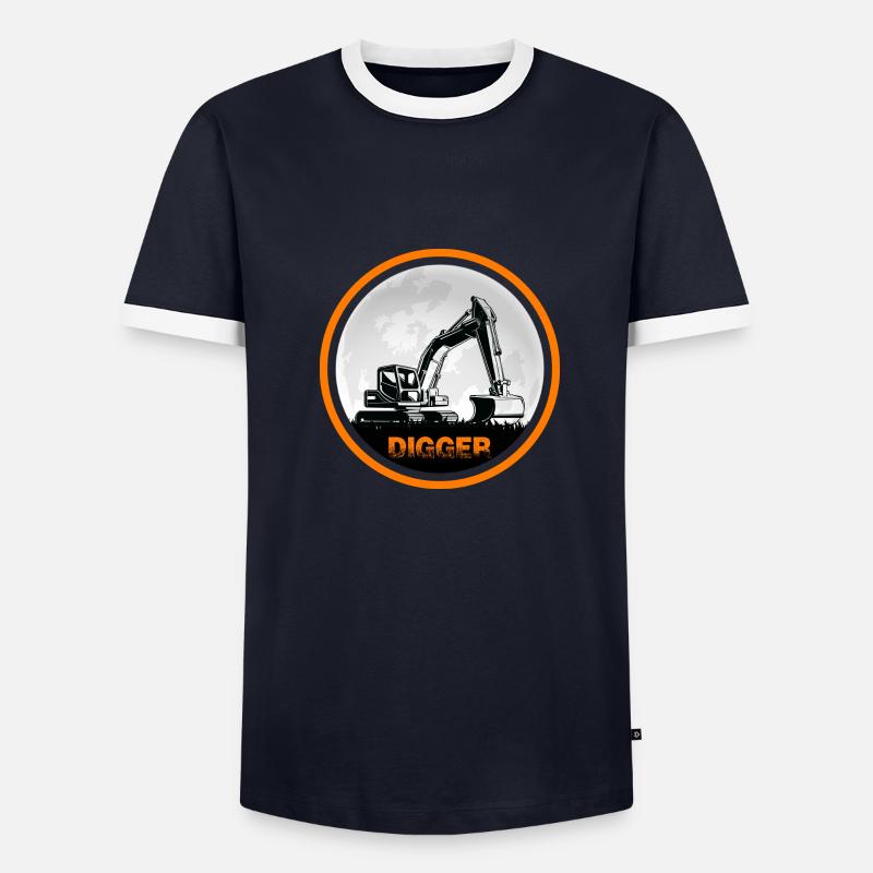 Baggerfahrer Bagger "Digger" Baggerschaufel - Männer Kontrast-T-Shirt - undefined